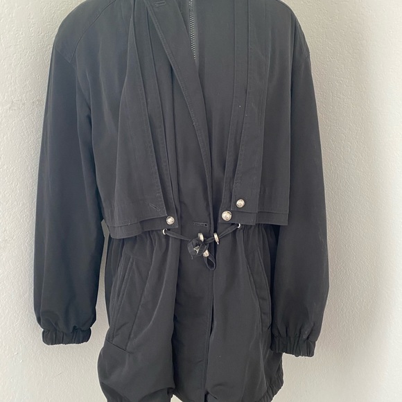 SOLD black hooded puffer coat by Fleet Street - Picture 8 of 8